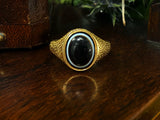 18ct Gold Victorian Agate Ring