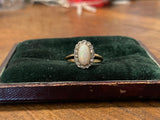 Reserved Opal and Rose Cut Diamond ring 1925