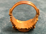 22ct Gold Love Heart Canetille Ring