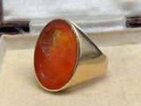 Victorian Carnelian Intaglio Ring