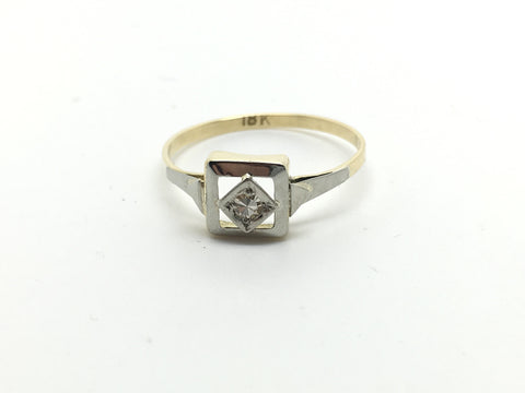 1920's 18ct 8 cut Diamond Ring - Ishy Antiques