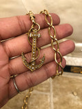 18ct Gold Anchor Brooch