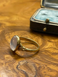 Antique Moonstone and Diamond Ring
