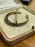 Victorian Tourmaline Crescent Brooch