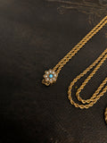 Antique 9ct Gold Long Chain with Slider