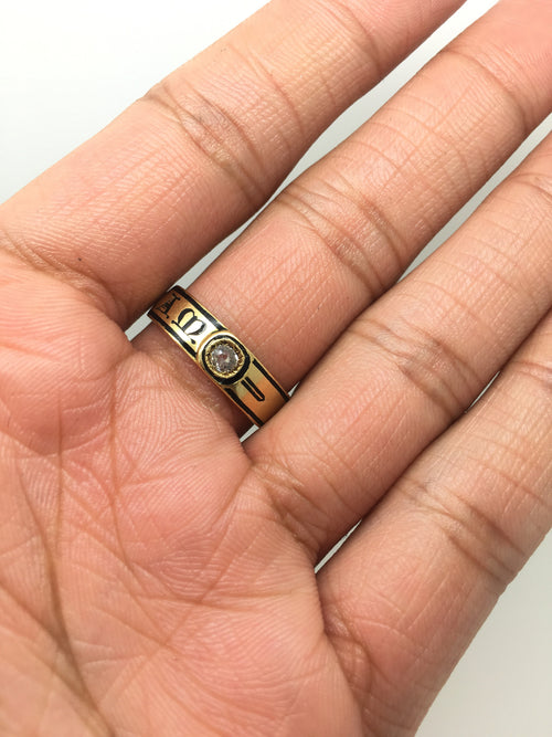 In Memoriam Victorian 18ct Gold Enamel And Diamond Mourning Ring