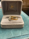 18ct Yellow Gold 2.20ct Diamond Cluster Ring