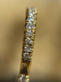 18ct White and Yellow Gold Diamond Earrings