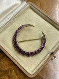 Victorian Tourmaline Crescent Brooch