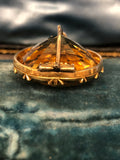 Giant 19th Century Citrine Brooch
