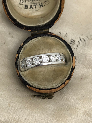 Diamond Half Eternity Ring in Platinum