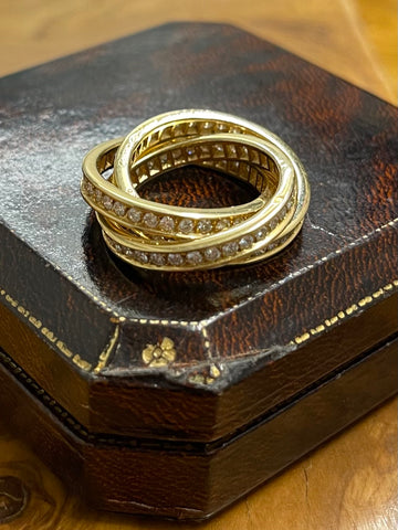Reserved 18ct Yellow Gold, Cartier Trinity / Trilogy Ring
