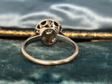 Art Deco Old Cut Diamond Cluster Ring