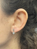 Platinum French Cut Diamond Earrings