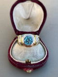 18ct Gold Diamond and Zircon Ring