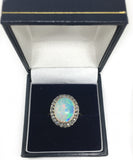 Stunning 1930's Opal and rose cut Diamond Ring - Ishy Antiques