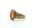 Reserved. Antique French 'La Brulant' Flaming Heart Ring - Ishy Antiques