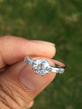 Certified Platinum Old Cut Diamond Engagement Ring - Ishy Antiques