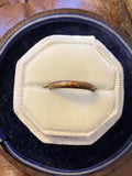 Reserved! 3 Enamel Silver Band with Floral Detail