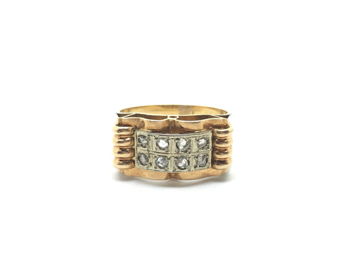 Retro Rose Cut Diamond Ring - Ishy Antiques
