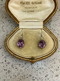 Georgian Amethyst Drop Earrings