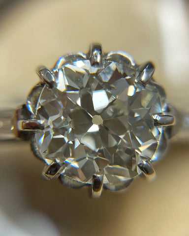 Private sale 2.45ct Old Cut Diamond Ring