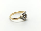 18ct Gold and Platinum French Diamond Ring - Ishy Antiques