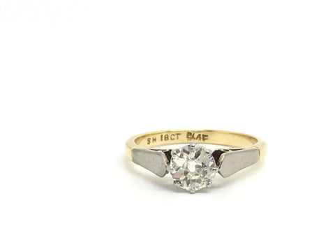 Old cut solitaire engagement ring - Ishy Antiques