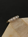 Reserved Victorian Pearl and Diamond Half Hoop CS