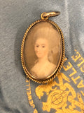 18th Century Georgian Portrait Miniature pendant