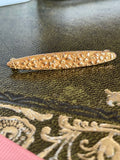 Reserved Art Nouveau Floral Embossed Brooch 14ct