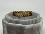 Reserved Gothic Script Mizpah Ring