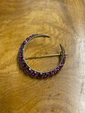 Victorian Tourmaline Crescent Brooch