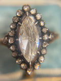 Dutch Revival Diamond Navette Ring
