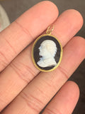 Victorian 15ct Shakespeare Cameo Pendant