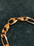 18ct White and Yellow Gold Figaro Curb Bracelet