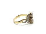 Reserved for L. 18ct Gold and Platinum French Diamond Ring circa 1900 - Ishy Antiques