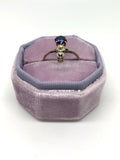 reserved Edwardian 18ct White Gold Sapphire and Diamond ring