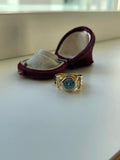 18ct Gold Diamond and Zircon Ring