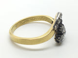 Old Cut Diamond Flower Ring Circa 1870 - Ishy Antiques