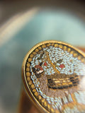 Reserved Victorian Micro Mosaic Bird Ring