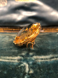 Giant 19th Century Citrine Brooch