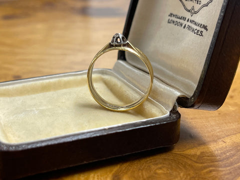 Reserved 18ct Gold Rose Cut Diamond Band