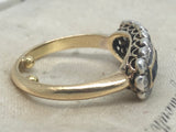 Edwardian 18ct Gold Sapphire and Diamond Ring