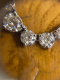 15.60ct Modern Brilliant Cut Diamond Rivière Necklace