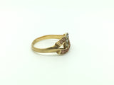 Reserved 15ct Gold Victorian Horse Shoe Coral and Pearl Ring - Ishy Antiques