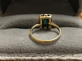 Art Deco Emerald and Diamond Ring