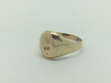 Reserved! Heart in Hand gold Signet Ring - Ishy Antiques