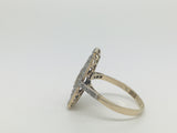 Art Deco Peridot Panel Ring - Ishy Antiques