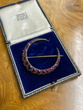 Victorian Tourmaline Crescent Brooch